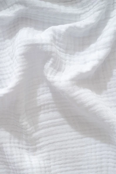 Rayme Textile Müslin Yatak Örtüsü Ultra Yumuşak Yüksek Kaliteli 4 Kat Muslin Pike (Çift Kişilik (240x320 cm) - Resim 2