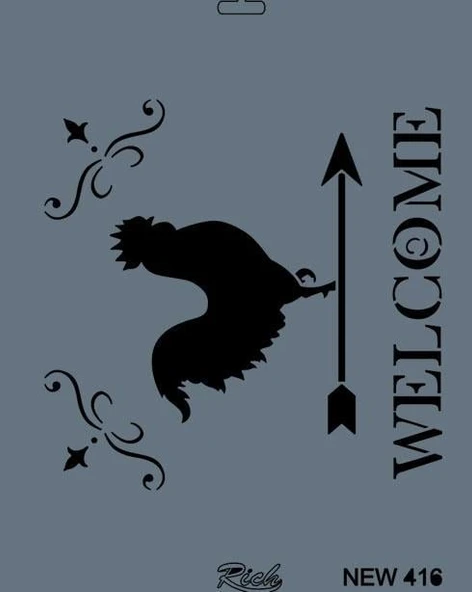 Rich New Seri N-416 Stencil 35x25 cm ürün görseli