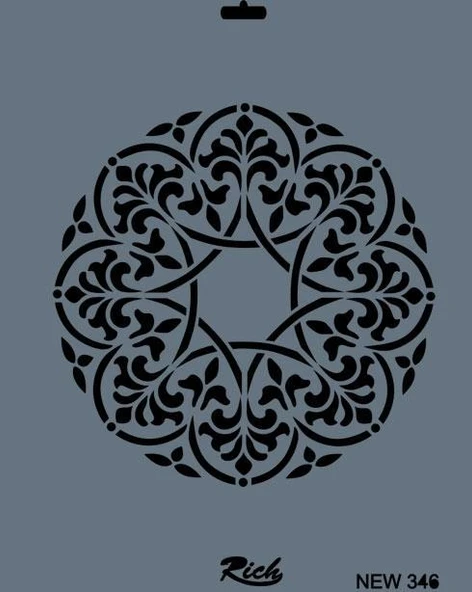 Rich New Seri N-346 Stencil 35x25 cm ürün görseli
