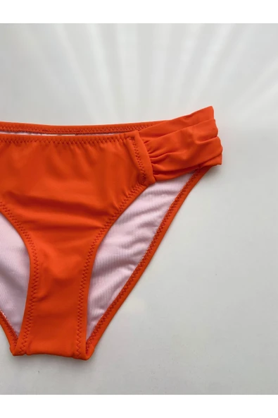 Zi Turuncu Çok Dar Kalıp Kalın Kenarlı Bikini Altı - Resim 6