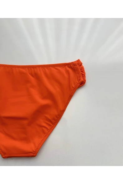 Zi Turuncu Çok Dar Kalıp Kalın Kenarlı Bikini Altı - Resim 8
