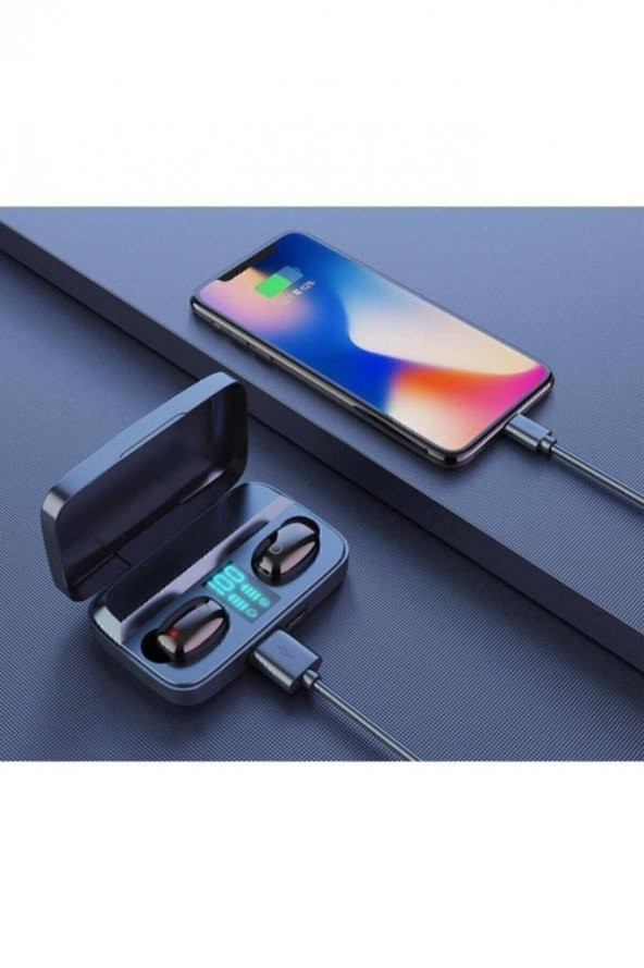 Earbuds Tws A10s Bluetooth Kulaklık MİA10S Ios-Android Uyumlu 1800Mah Powerbank Özellikli - 2