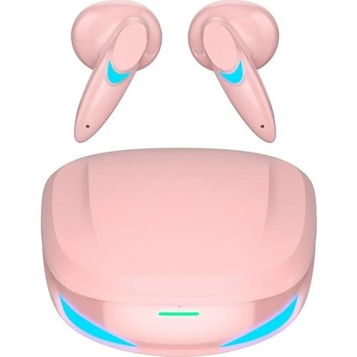 Kablosuz Oyuncu Kulaklığı Rgb Işıklı Çift Mikrofonlu 3 Modlu Bluetooth 5.2 Yeni Nesil Tg-g10 Pembe
