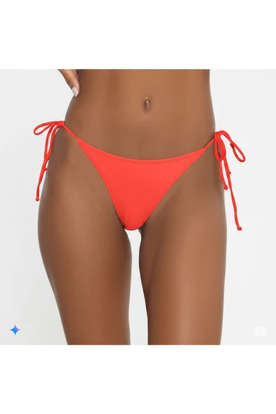 Zi 4 Renk 1 Paket Haki-siyah-açıkmavi-nar Çiçeği Ince Ip Bağcıklı Bikini Altı - Resim 6