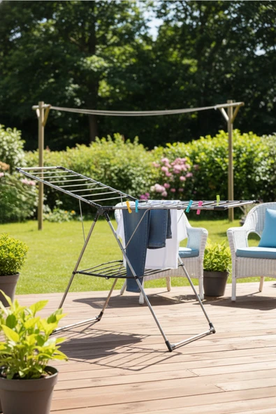 Happy Home Alüminyum Paslanmaz Kurutmalık 155 cm - Resim 2