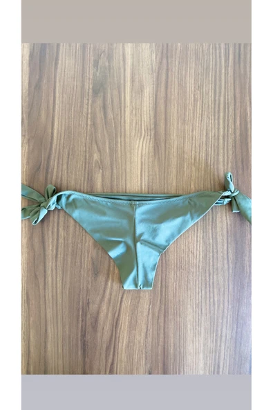 Zi 2 Renk 1 Paket Mavi-Haki Brezilya Model Bikini Altı - Resim 6
