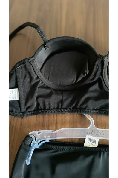 Zi 2 Renk 1 Paket Haki -siyah 2 Yüksek Bel Bikini Takımı - Resim 7