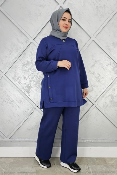 KADIN ÇIT ÇIT DETAYLI TESETTÜR TAKIM - Resim 6