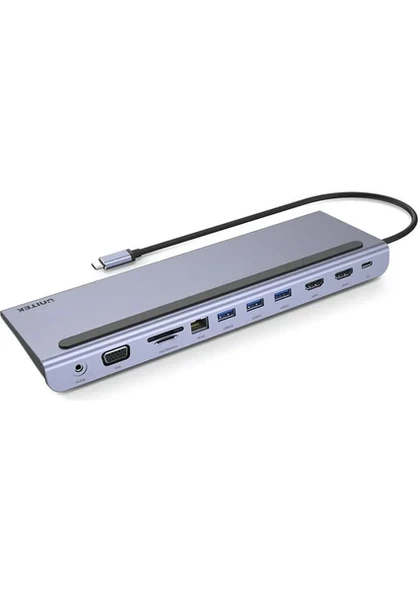 Unitek Unıtek Usb-C 11IN1 Unıversal Dockıng Statıon Mst Destekli (D1022B) ürün görseli 1