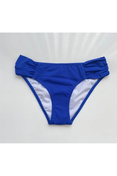 Zi Mavi Çok Dar Kalıp Kalın Kenarlı Bikini Altı - Resim 4