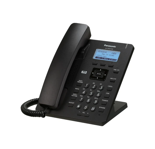 PANASONIC KX-HDV130 BLACK IP SIP MASAÜSTÜ TELEFON ürün görseli