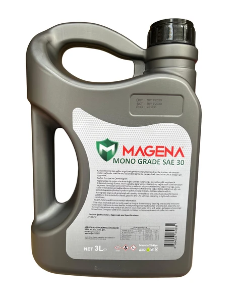 Magena Sae Oil 30 Numara Motorlu Testere Zincir Yağı 3 Litre - Resim 2
