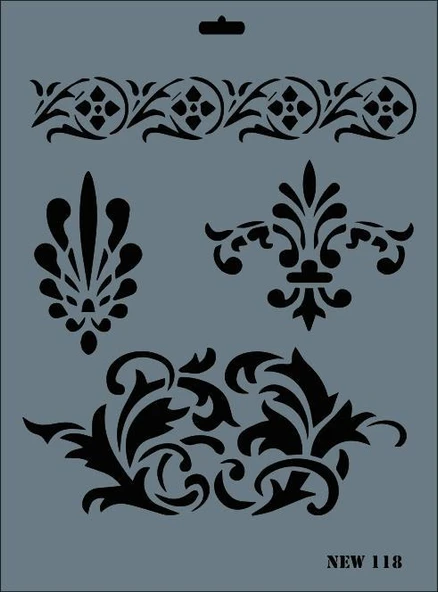 Rich New Seri N-118 Stencil 35x25 cm ürün görseli