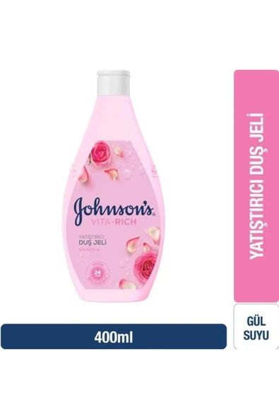 Johnson's Vita-rich Gül Suyu Yatıştırıcı Duş Jeli 400ml ürün görseli