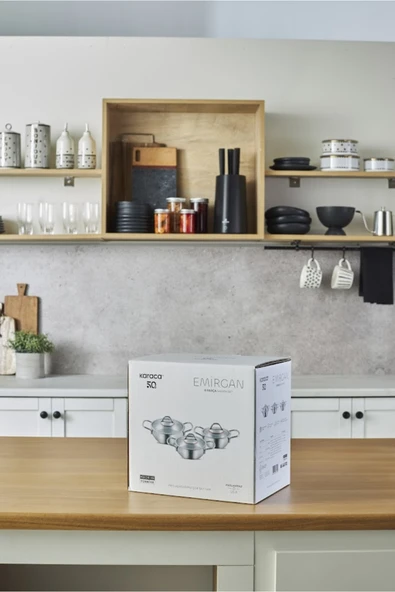 Karaca Emirgan Indüksiyon Tabanlı 6 Parça Çelik Sahan Set - Resim 8