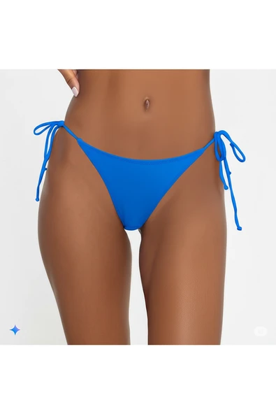 Zi 4 Renk 1 Paket Haki-siyah-açıkmavi-nar Çiçeği Ince Ip Bağcıklı Bikini Altı - Resim 5