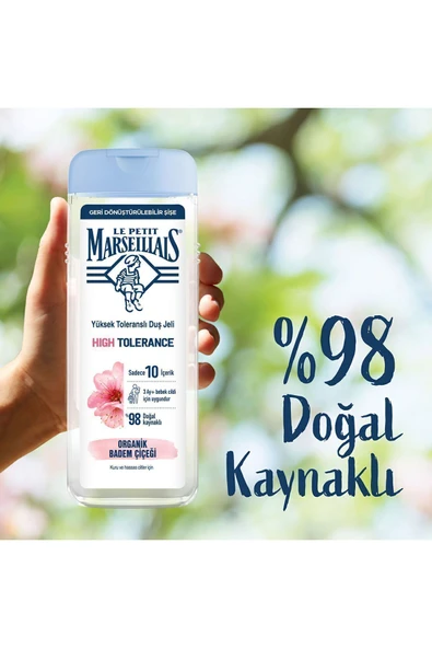 Le Petit Marseillais High Tolerance Badem Çiçeği 400ml Duş Jeli - Resim 3