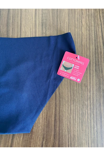 Zi Lacivert Klasik Basic Lazer Kesim Bikini Külot - Resim 4