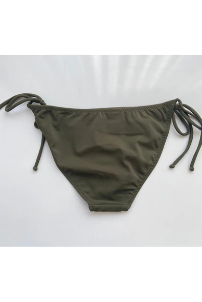 Zi Haki Kenarları Ince Ip Bağlama Detaylı Bikini Altı - Resim 4