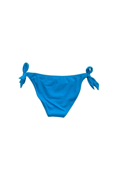 Zi Turkuaz Kenarları Kalın Ip Bağcıklı Bikini Altı - Resim 5