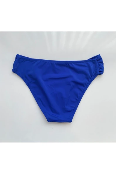 Zi Mavi Çok Dar Kalıp Kalın Kenarlı Bikini Altı - Resim 5