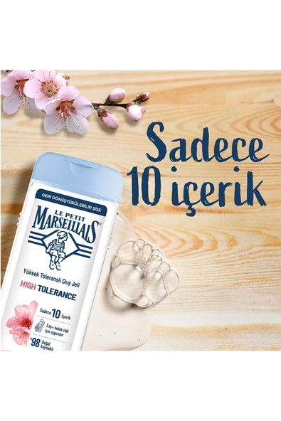 Le Petit Marseillais High Tolerance Badem Çiçeği 400ml Duş Jeli - Resim 4