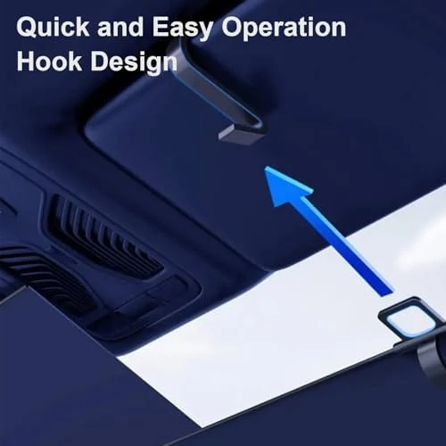 Otomatik Katlanır Araba Otobüs Kamyon Güneşliği UV Korumalı Isı Yalıtımlı Ön Cam Güneşlik 2'li 70x120cm - Resim 4