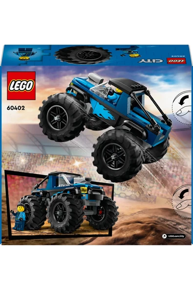 LEGO ® City Mavi Canavar Kamyon 60402 - 5+ Çocuklar için Yaratıcı Oyuncak Yapım Seti (148P) - Resim 4