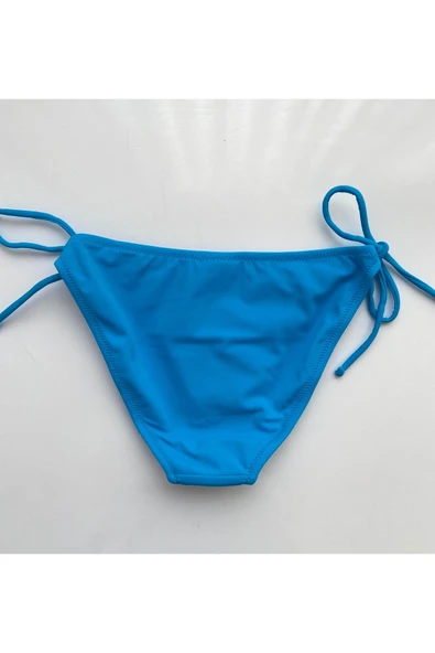 Zi Mavi Kenarları Ince Ipli Bağcıklı Bikini Altı - Resim 6