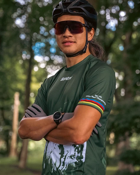 Santini UCI CYCLING WORLD CHAMPIONSHIPS Tech Tişört RE499GLLROCKY3WCG - Resim 6