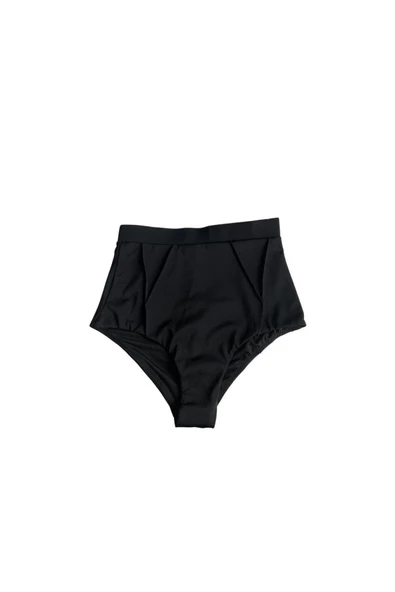 Zi Siyah Süper Yüksek Bel Brelya Bikini Altı - Resim 4