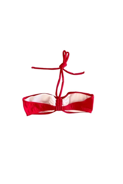 Zi Kırmı Çok Dar Kalıp Straplez Bikini Üstü - Resim 7