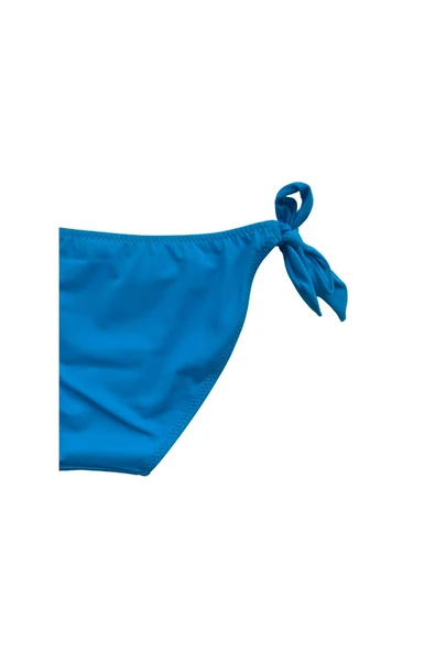 Zi Turkuaz Kenarları Kalın Ip Bağcıklı Bikini Altı - Resim 7