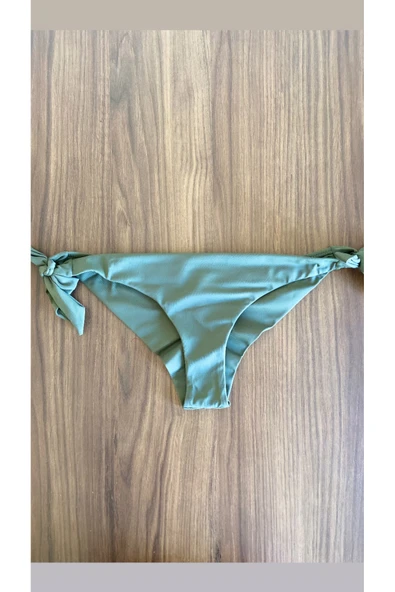 Zi 2 Renk 1 Paket Mavi-Haki Brezilya Model Bikini Altı - Resim 4