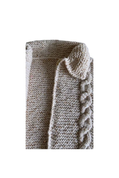 Zi Bej El Örgü Sıfır Kollu Bebek Yeleği - Resim 6