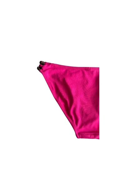 Zi Pembe Yanlar Üç İp Şeritli Bikini Altı - Resim 6