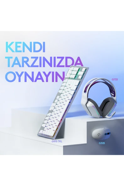 logitech G G305 LIGHTSPEED 12.000 DPI Kablosuz Oyuncu Mouse, Beyaz 910-005292 - Resim 8