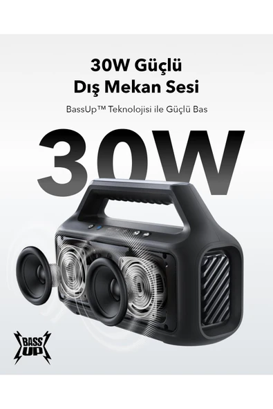 Anker Soundcore Boom 2 SE Bluetooth Hoparlör - Siyah - A3148 - Resim 2