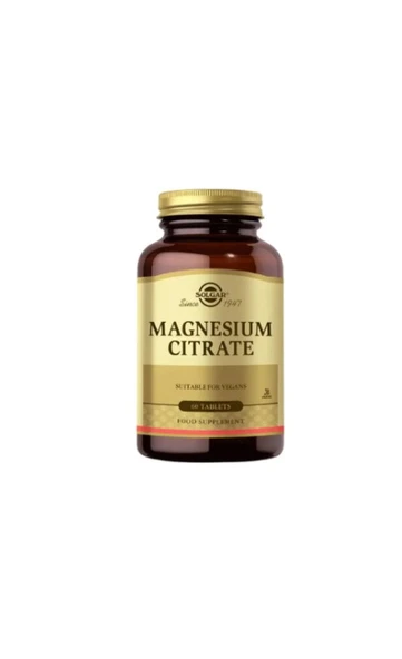 Solgar Magnesium Citrate 200 mg 60 Tablet ürün görseli 1