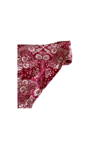 Zi Kırmı Büküm Kalın Kenarlı Bikini Altı - Resim 5