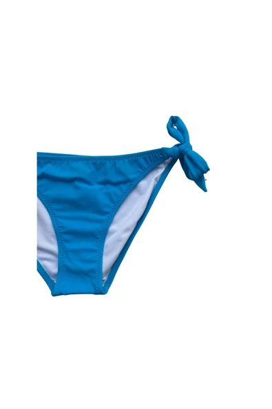 Zi Turkuaz Kenarları Kalın Ip Bağcıklı Bikini Altı - Resim 6