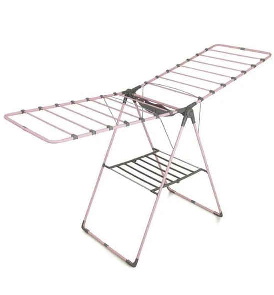 Perilla Isabella Çamaşır Kurutmalığı Sepetli Soft Pembe 57016 - Resim 2