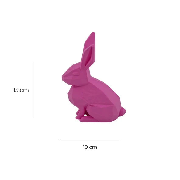 Pembe Tavşan Dekoratif Figür - Resim 2