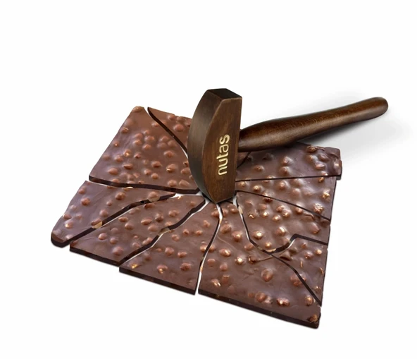Nutas Fındıklı Sütlü Çikolata - 580g Çekiçli Özel Kutu - Resim 3