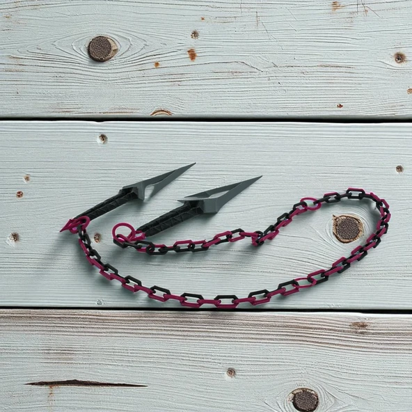 Shadow Chain Kunai – Zincirli Çift Ninja Bıçak Seti ürün görseli