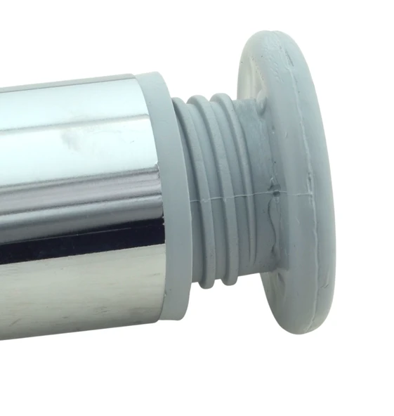 LUDIA Metal Ayarlanabilir 4 Adet Mobilya Ayağı Metal Tablalı 8cm - Resim 2