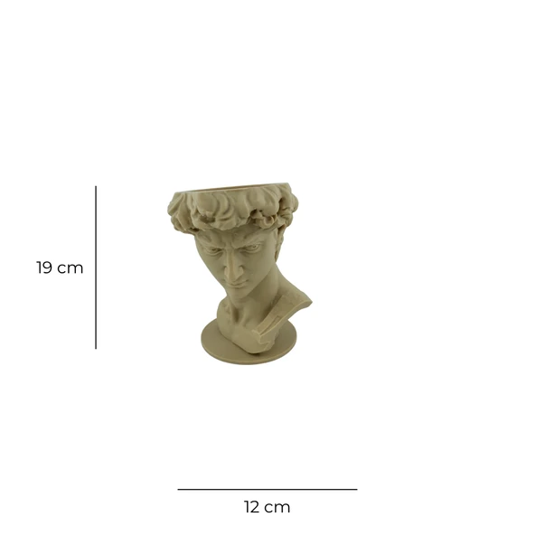 David Form Saksı – Klasik Sanat Temalı Dekoratif Saksı - Resim 2