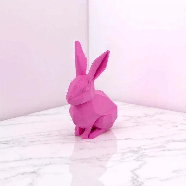 Pembe Tavşan Dekoratif Figür ürün görseli