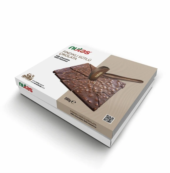 Nutas Fındıklı Sütlü Çikolata - 580g Çekiçli Özel Kutu - Resim 2