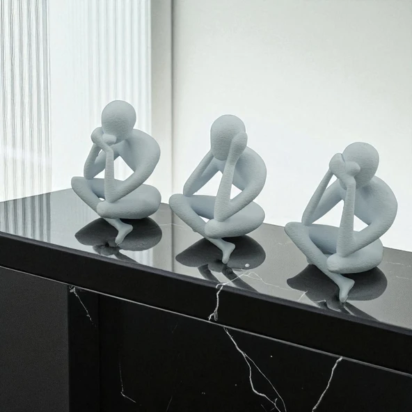 Görmedim Duymadım Bilmiyorum – 3’lü Figür Seti ürün görseli